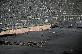 Damage Caused By Rainstorms And Debby At Palisades Interstate Park