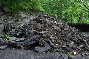 Damage Caused By Rainstorms And Debby At Palisades Interstate Park