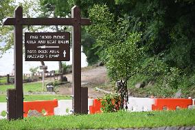 Damage Caused By Rainstorms And Debby At Palisades Interstate Park