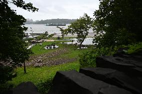 Damage Caused By Rainstorms And Debby At Palisades Interstate Park