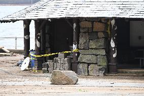 Damage Caused By Rainstorms And Debby At Palisades Interstate Park