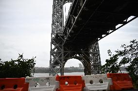 George Washington Bridge Seen In Englewood Cliffs New Jersey