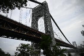 George Washington Bridge Seen In Englewood Cliffs New Jersey