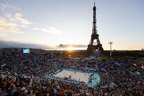 Paris 2024 - General view of the Eiffel Tower Stadium