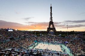 Paris 2024 - General view of the Eiffel Tower Stadium