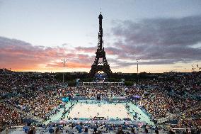 Paris 2024 - General view of the Eiffel Tower Stadium