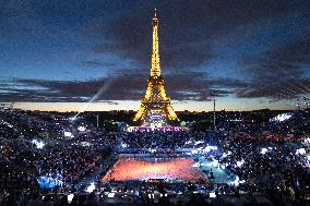 Paris 2024 - General view of the Eiffel Tower Stadium