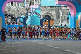 Paris 2024 - Men's Marathon Illustration