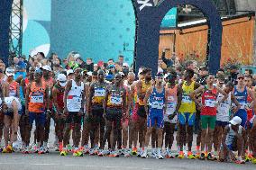 Paris 2024 - Men's Marathon Illustration