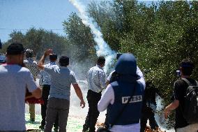 Palestinians Protest Against Israeli Settlements - West Bank