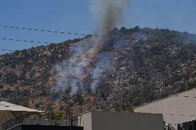 Rocket Attack On Kiryat Shmona From Lebanon