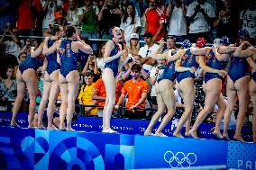 Paris 2024 - Netherlands Win Women's Bronze In Water Polo