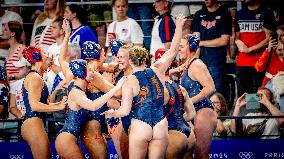 Paris 2024 - Netherlands Win Women's Bronze In Water Polo