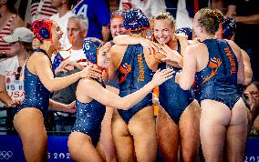 Paris 2024 - Netherlands Win Women's Bronze In Water Polo