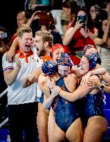 Paris 2024 - Netherlands Win Women's Bronze In Water Polo