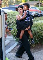 Kim Kardashian At Her Son's Basketball Match - LA