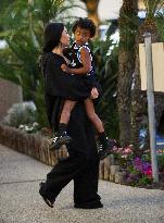 Kim Kardashian At Her Son's Basketball Match - LA