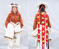 (SichuanMosaics)CHINA-SICHUAN-SERTAR-TIBETAN COSTUME- FASHION SHOW (CN)