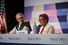 (PARIS2024) FRANCE-PARIS-OLY-IOC-PRESS CONFERENCE-LA28