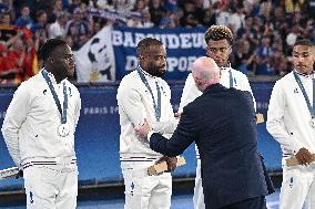 Paris 2024 - Football Podium - Team France Wins Silver