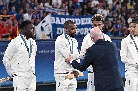 Paris 2024 - Football Podium - Team France Wins Silver