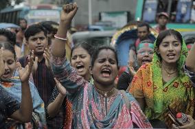 Hindu Community Protest Bangladesh - Dhaka