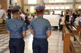 PHILIPPINES-RIZAL-POLICE OFFICER-FUNERAL