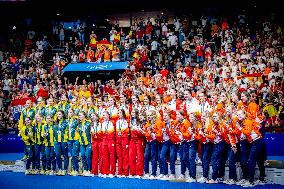 Paris 2024 - Women's Water Polo Medal Ceremony