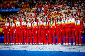 Paris 2024 - Women's Water Polo Medal Ceremony