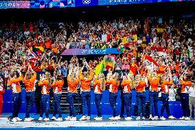 Paris 2024 - Women's Water Polo Medal Ceremony