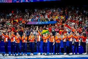 Paris 2024 - Women's Water Polo Medal Ceremony