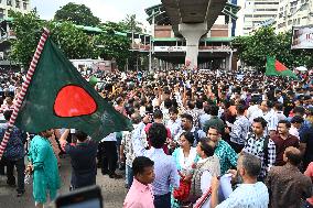 Protests Against Attacks On Hindu Community In Bangladesh.