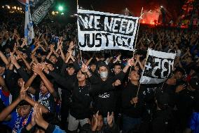 Pray Vigil For Victims Dead Of Kanjuruhan Football Tragedy In Indonesia