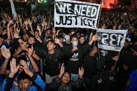 Pray Vigil For Victims Dead Of Kanjuruhan Football Tragedy In Indonesia