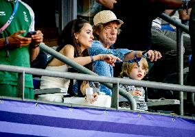 Paris 2024 - Mick Jagger And Family At Athletics Events