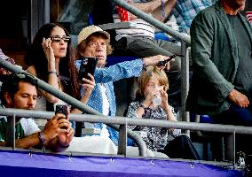 Paris 2024 - Mick Jagger And Family At Athletics Events