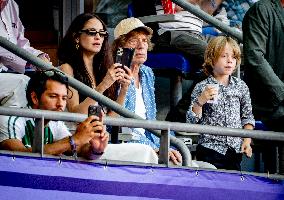 Paris 2024 - Mick Jagger And Family At Athletics Events