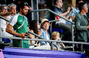 Paris 2024 - Mick Jagger And Family At Athletics Events