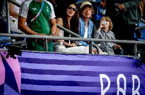 Paris 2024 - Mick Jagger And Family At Athletics Events