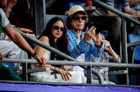 Paris 2024 - Mick Jagger And Family At Athletics Events