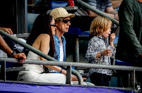 Paris 2024 - Mick Jagger And Family At Athletics Events