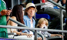 Paris 2024 - Mick Jagger And Family At Athletics Events