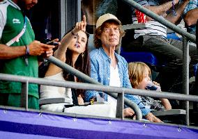 Paris 2024 - Mick Jagger And Family At Athletics Events