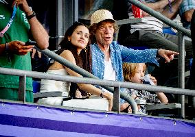 Paris 2024 - Mick Jagger And Family At Athletics Events