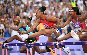 (PARIS2024) FRANCE-PARIS-OLY-ATHLETICS-100M HURDLES-WOMEN