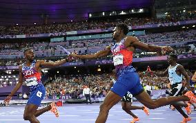 (PARIS2024) FRANCE-PARIS-OLY-ATHLETICS-4X400M RELAY-MEN