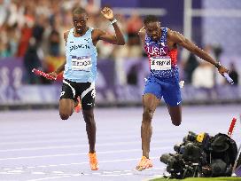 (PARIS2024) FRANCE-PARIS-OLY-ATHLETICS-4X400M RELAY-MEN