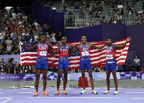 (PARIS2024) FRANCE-PARIS-OLY-ATHLETICS-4X400M RELAY-MEN