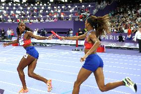 (PARIS2024) FRANCE-PARIS-OLY-ATHLETICS-4X400M RELAY-WOMEN