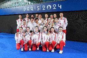 (PARIS2024) FRANCE-SAINT-DENIS-OLY-ARTISTIC SWIMMING